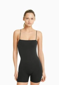 BERSHKA SEAMLESS WITH CUT NECKLINE CYCLING - Jumpsuit - Grey