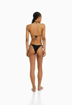 BERSHKA ADJUSTABLE - Bikini-Hose - Black -Bershka Verkaufsgeschäft 2e01b2b1c8b64080902d9a3368e80ec5