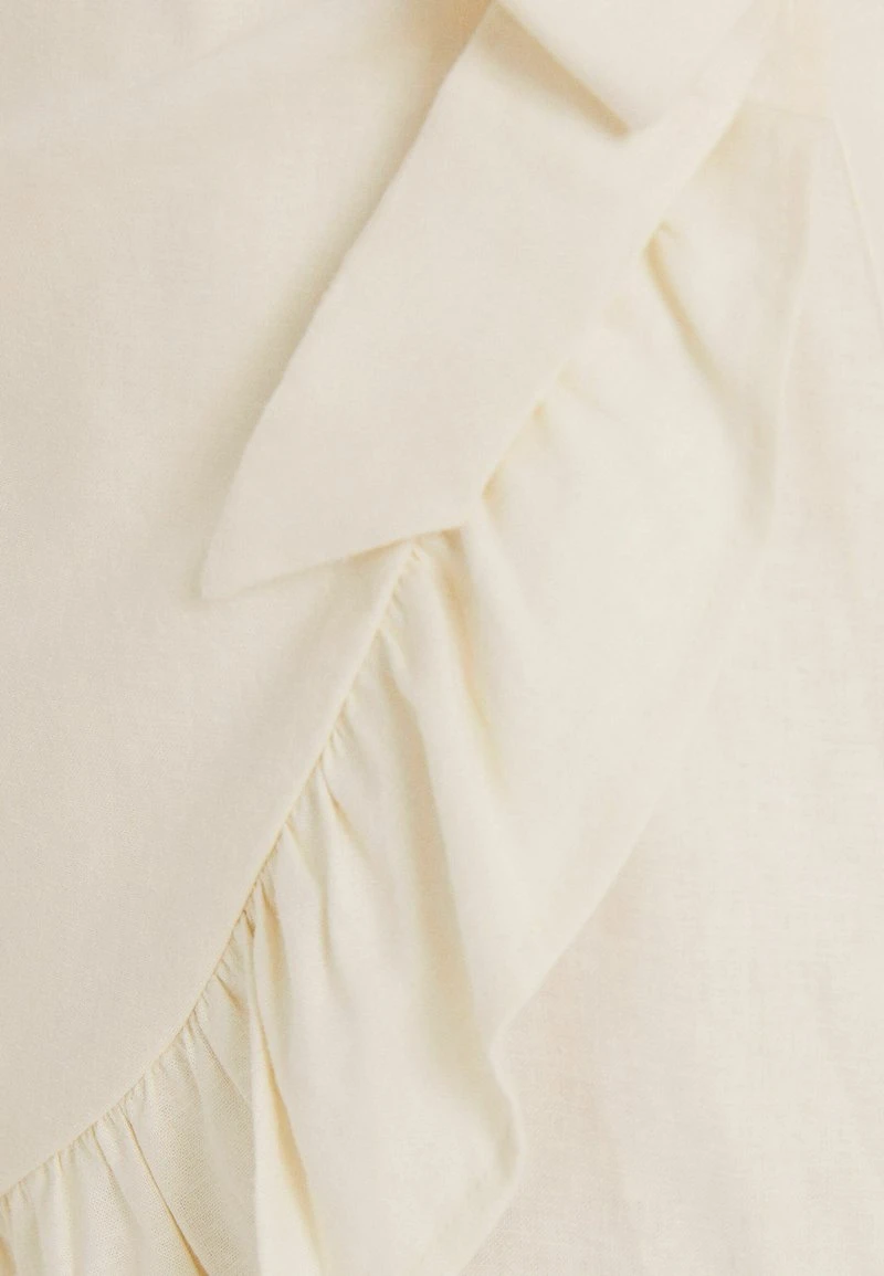 BERSHKA SHORT SLEEVES WITH RUFFLES - Freizeitkleid - Beige 8 BERSHKA SHORT SLEEVES WITH RUFFLES - Freizeitkleid - Beige – Bild 6