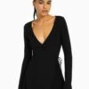 BERSHKA Freizeitkleid - Black