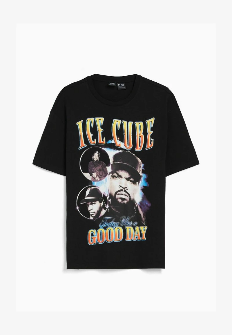 BERSHKA BOXY FIT SHORT SLEEVE WITH ICE CUBE - T-Shirt Print - Black 7 BERSHKA BOXY FIT SHORT SLEEVE WITH ICE CUBE - T-Shirt Print - Black – Bild 5