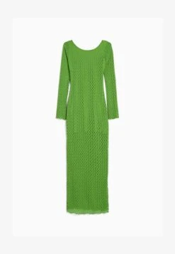 BERSHKA LONG SLEEVES - Strickkleid - Evergreen -Bershka Verkaufsgeschäft 3161e0fbffea495b9367685bb9b95316