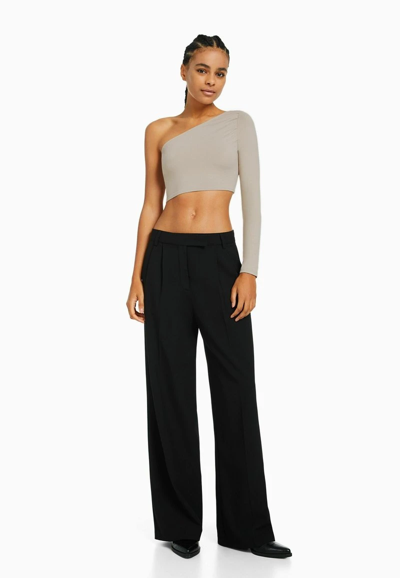 BERSHKA ASYMMETRIC - Langarmshirt - Sand 4 BERSHKA ASYMMETRIC - Langarmshirt - Sand – Bild 2