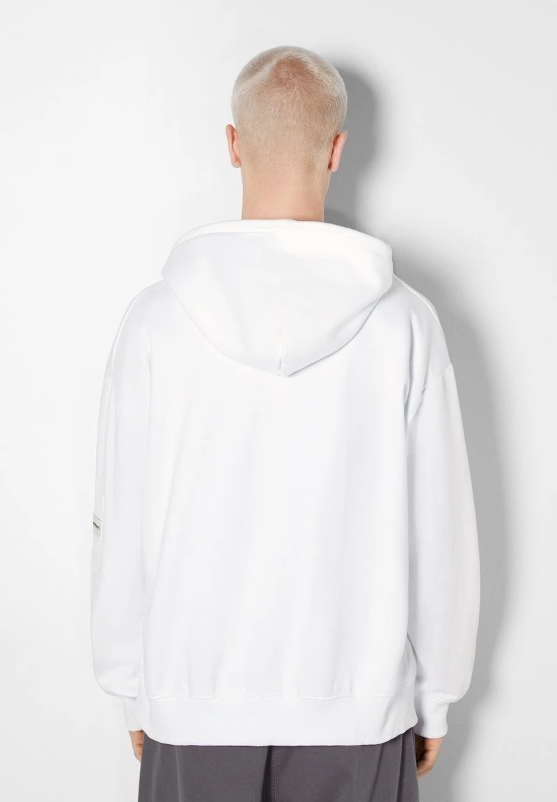 BERSHKA Sweatjacke - White 5 BERSHKA Sweatjacke - White – Bild 3