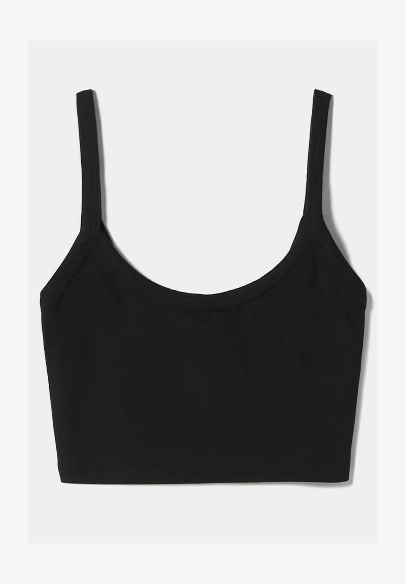 BERSHKA WIDE STRAP CROP - Top - Black 8 BERSHKA WIDE STRAP CROP - Top - Black – Bild 6