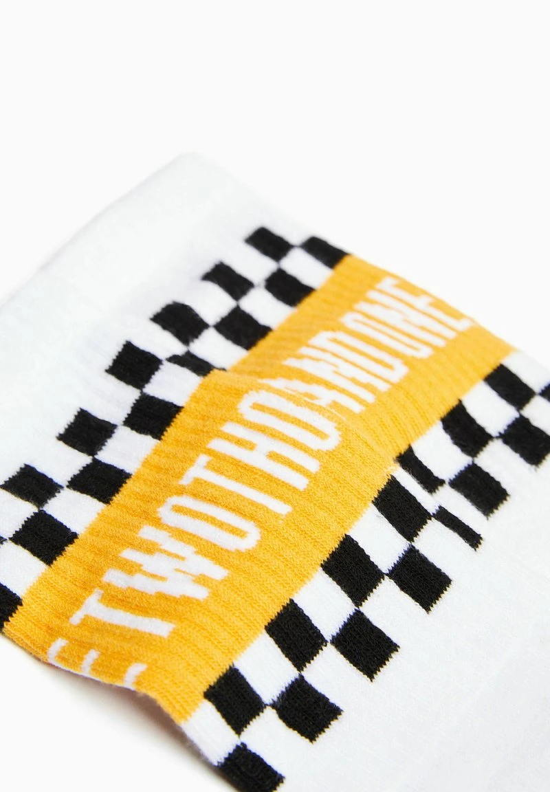 BERSHKA CHECKERBOARD PRINT PACK - Socken - Off White 6 BERSHKA CHECKERBOARD PRINT PACK - Socken - Off White – Bild 4