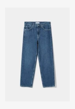 BERSHKA WIDE-LEG ’90S - Jeans Straight Leg - Dark Blue -Bershka Verkaufsgeschäft 35c7b198cb6448c6999782eb0c33d13c