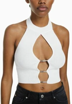 BERSHKA DETAIL HALTER - Top - Off White 11 BERSHKA DETAIL HALTER - Top - Off White -Bershka Verkaufsgeschäft 365117d801404abab7efa2ac97a76e28