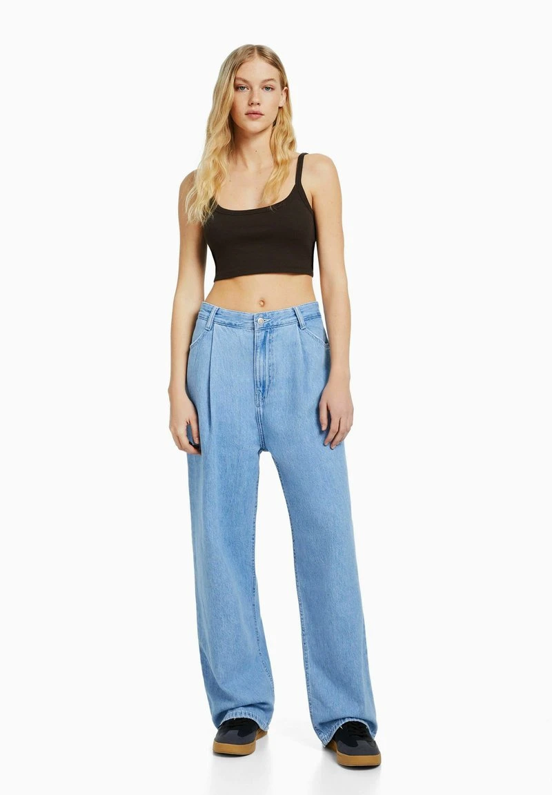 BERSHKA 2-PACK -CROPPED WITH WIDE STRAPS - Top - Offwhite/black 4 BERSHKA 2-PACK -CROPPED WITH WIDE STRAPS - Top - Offwhite/black – Bild 2