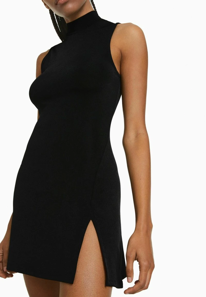 BERSHKA HIGH NECK MINI - Freizeitkleid - Black 6 BERSHKA HIGH NECK MINI - Freizeitkleid - Black – Bild 4