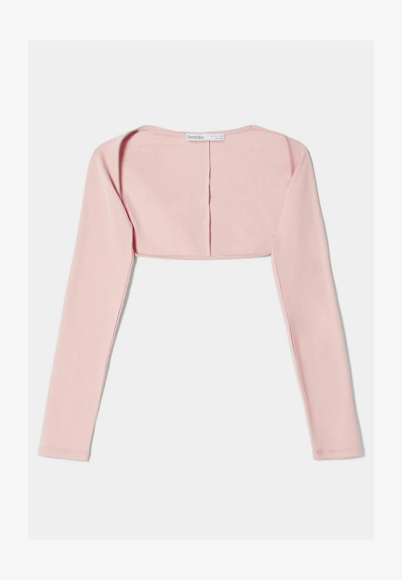 BERSHKA STRAPPY WITH LONG SLEEVES - Strickjacke - Pink 7 BERSHKA STRAPPY WITH LONG SLEEVES - Strickjacke - Pink – Bild 5
