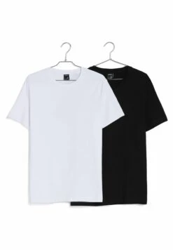 BERSHKA 2 PACK REGULAR FIT - T-Shirt Basic - White -Bershka Verkaufsgeschäft 3b33aa9c307142dba44698703aedd63e