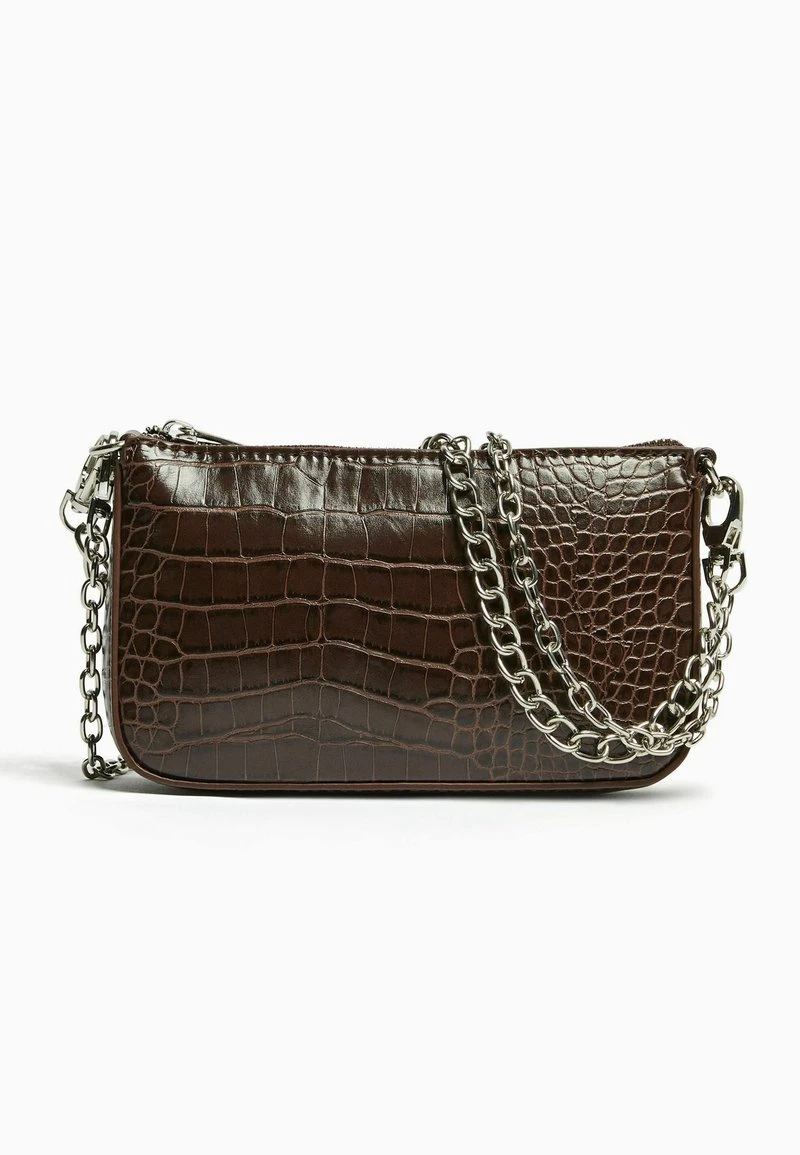 BERSHKA MIT KROKOPRÄGUNG - Umhängetasche - Brown 8 BERSHKA MIT KROKOPRÄGUNG - Umhängetasche - Brown – Bild 6