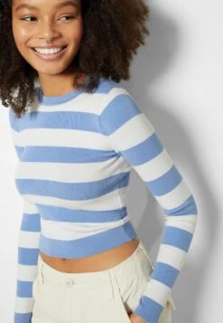 BERSHKA ROUND NECK 01785653 - Strickpullover - Dark Blue -Bershka Verkaufsgeschäft 3c8d8ea3ef7148d09731d8a312aeed01