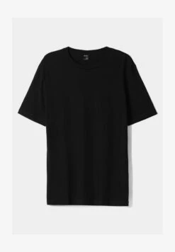 BERSHKA SHORT SLEEVE - T-Shirt Basic - Black -Bershka Verkaufsgeschäft 3d7fe430a51a4490b18f1369174d2567