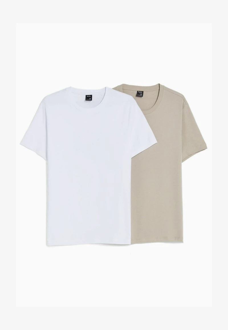 BERSHKA 2 PACK REGULAR FIT - T-Shirt Basic - Off White 7 BERSHKA 2 PACK REGULAR FIT - T-Shirt Basic - Off White – Bild 5