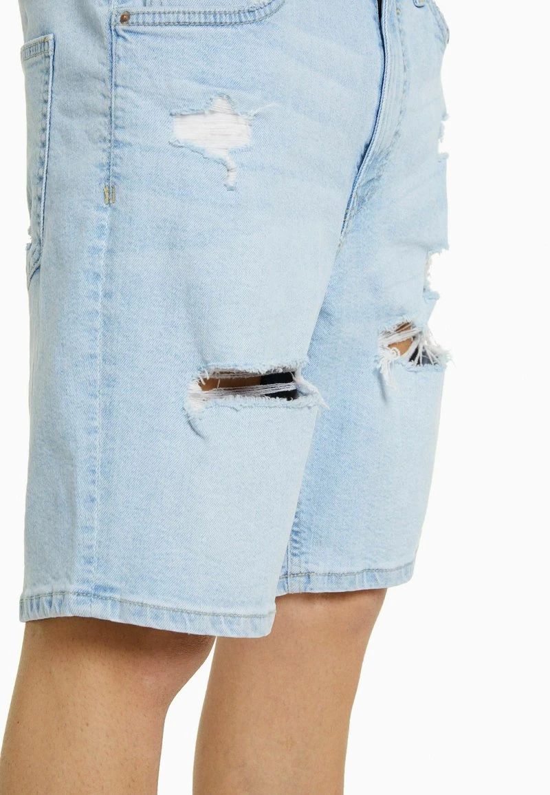 BERSHKA RIPPED - BERMUDA - Jeans Shorts - Light Blue 6 BERSHKA RIPPED - BERMUDA - Jeans Shorts - Light Blue – Bild 4