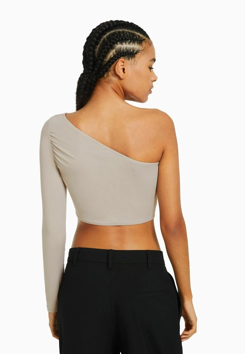 BERSHKA ASYMMETRIC - Langarmshirt - Sand 5 BERSHKA ASYMMETRIC - Langarmshirt - Sand – Bild 3