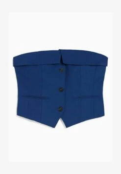 BERSHKA TAILORED WITH EXPOSED SHOULDERS CORSET - Weste - Blue 12 BERSHKA TAILORED WITH EXPOSED SHOULDERS CORSET - Weste - Blue -Bershka Verkaufsgeschäft 3f969f46b219452fa233f8162f0d099c