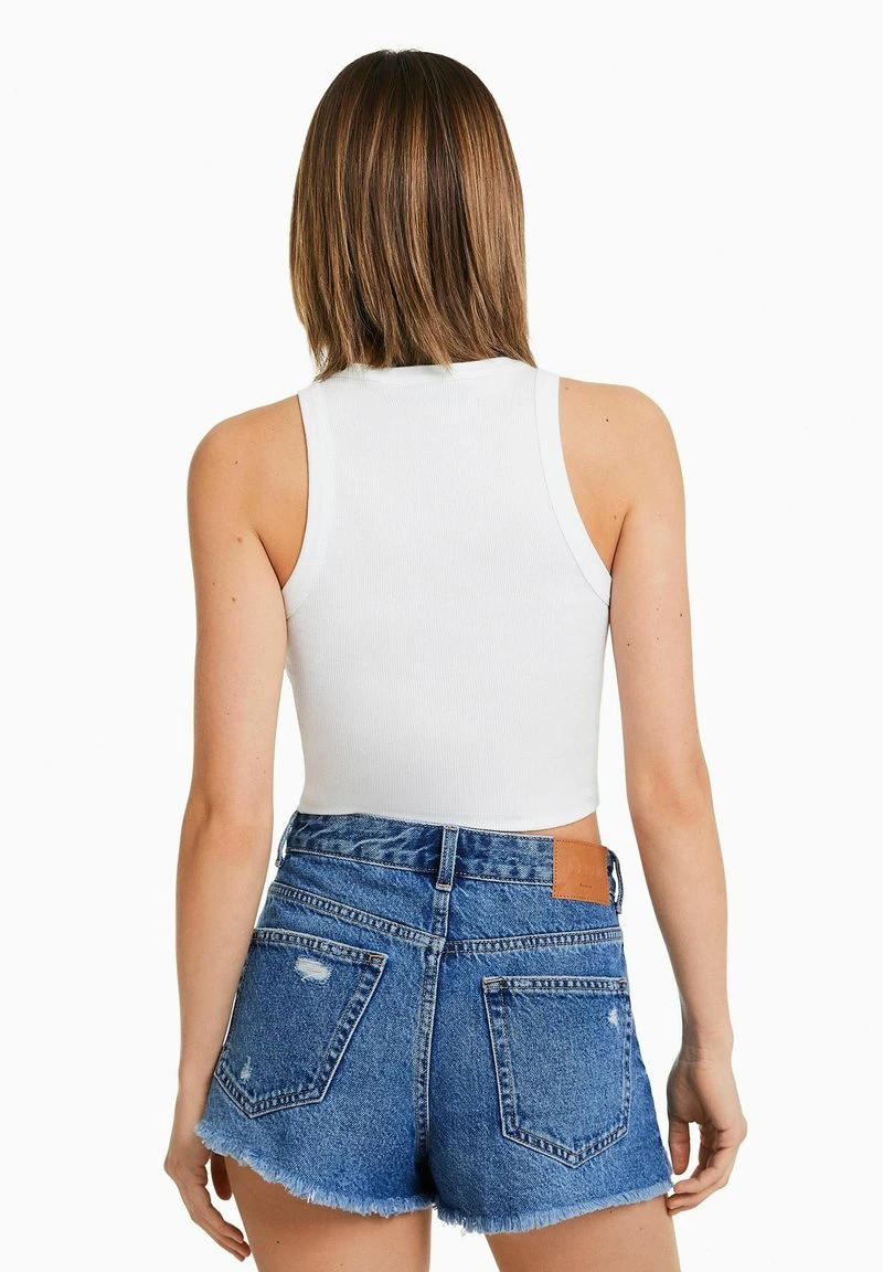 BERSHKA VINTAGE - Jeans Shorts - Dark Blue 5 BERSHKA VINTAGE - Jeans Shorts - Dark Blue – Bild 3