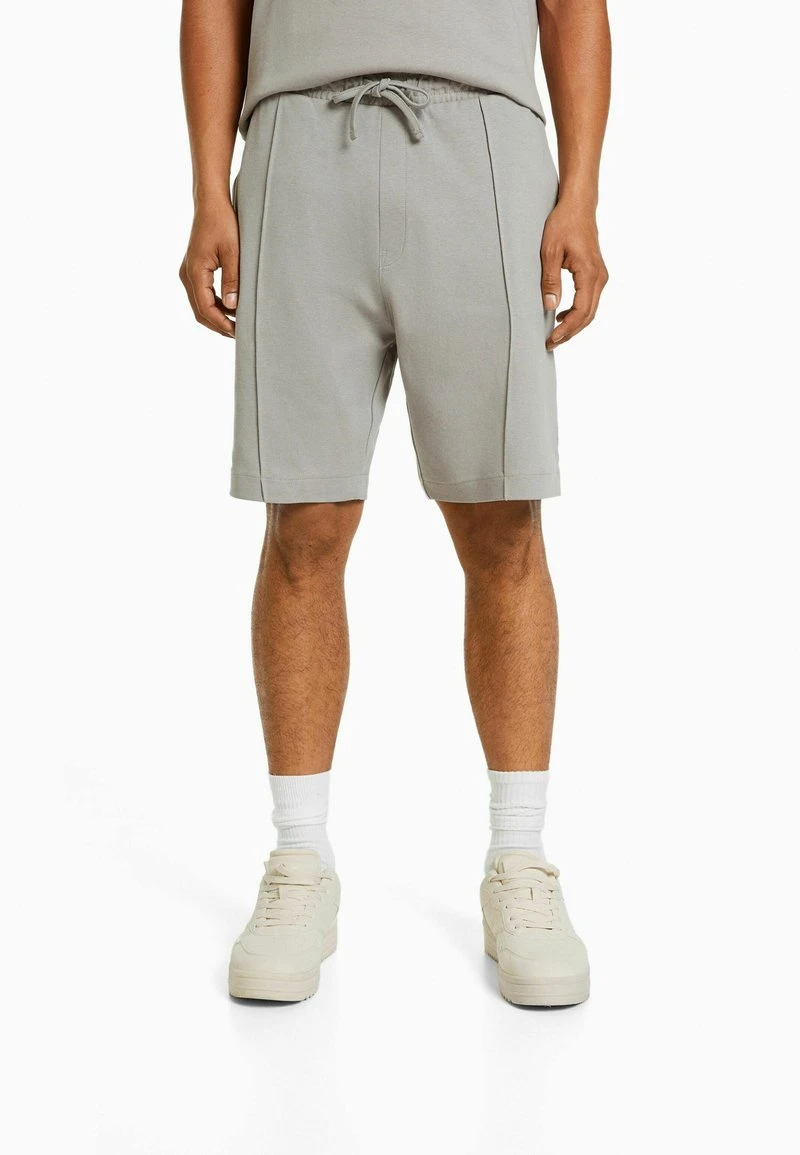 BERSHKA INTERLOCK - Shorts - Grey 3 BERSHKA INTERLOCK - Shorts - Grey