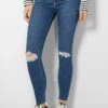 BERSHKA VINTAGE - Jeans Skinny Fit - Dark Blue