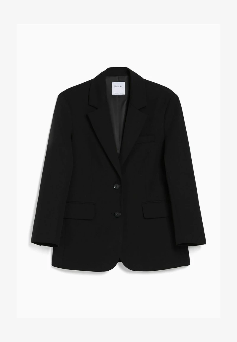 BERSHKA TAILORED CUT - Kurzmantel - Black 7 BERSHKA TAILORED CUT - Kurzmantel - Black – Bild 5