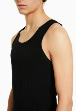 BERSHKA SLEEVELESS - Top - Black -Bershka Verkaufsgeschäft 470079bb579b43e38c03a4ada513cd26