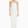BERSHKA LONG - Maxikleid - White