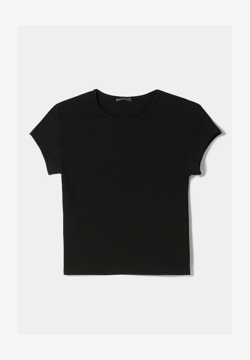 BERSHKA SHORT SLEEVE - T-Shirt Basic - Black 8 BERSHKA SHORT SLEEVE - T-Shirt Basic - Black – Bild 6