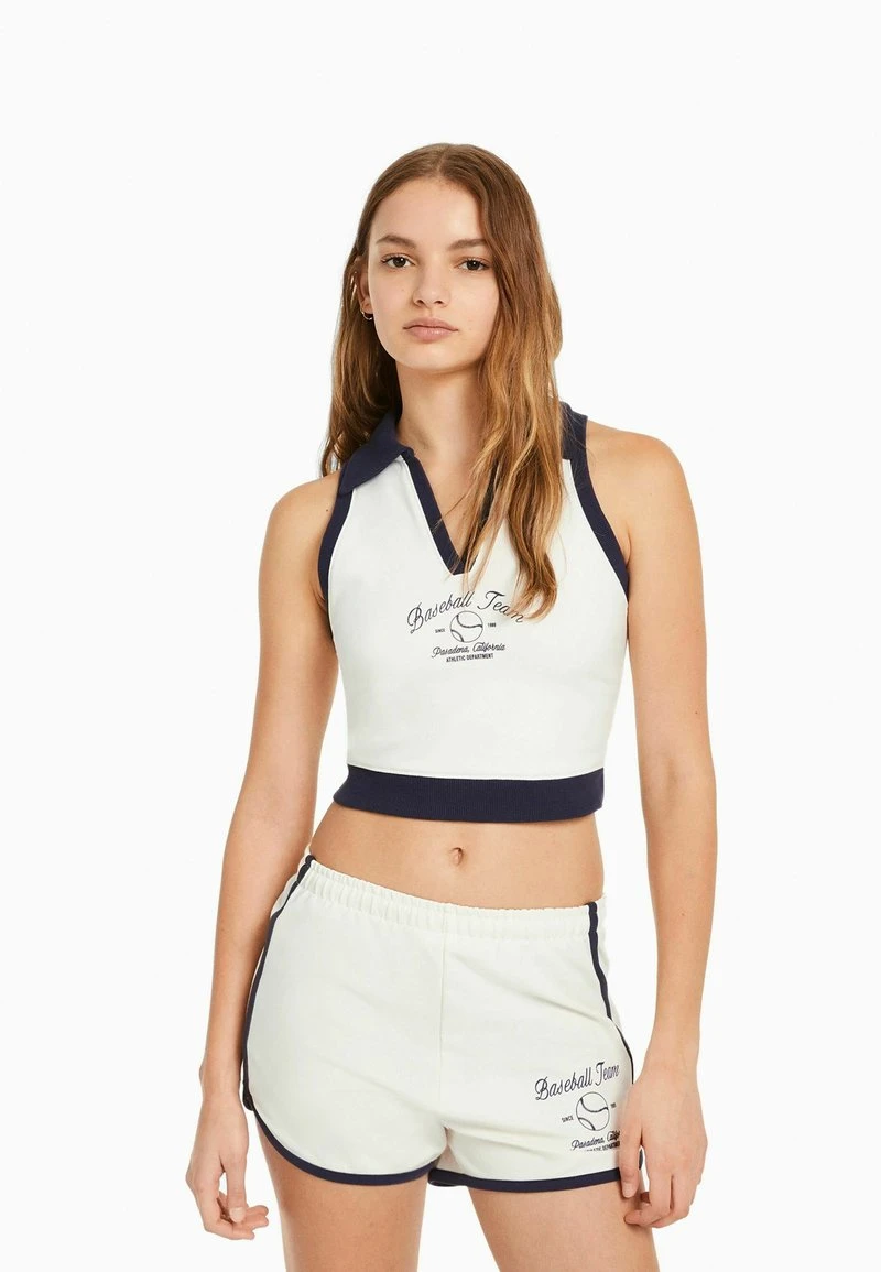 BERSHKA PRINTED WITH TRIMS - PLUSH - Shorts - Beige 4 BERSHKA PRINTED WITH TRIMS - PLUSH - Shorts - Beige – Bild 2