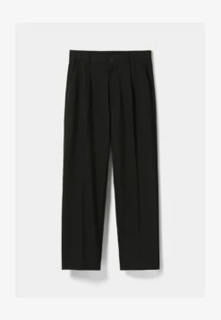BERSHKA TAILORED WIDE-FIT - Stoffhose - Black 12 BERSHKA TAILORED WIDE-FIT - Stoffhose - Black -Bershka Verkaufsgeschäft 4a16d195b94c438480e4679d913fec5a