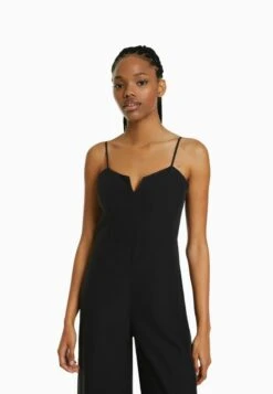 BERSHKA WITH STRAPS - Jumpsuit - Black -Bershka Verkaufsgeschäft 4d226677fb7947b39d1a37f16438b8f1