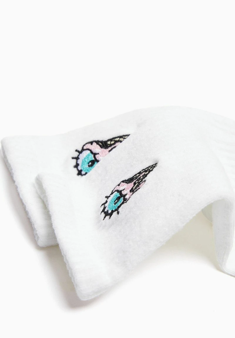 BERSHKA PACK OF 2 EMBROIDERED - Socken - Off White 5 BERSHKA PACK OF 2 EMBROIDERED - Socken - Off White – Bild 3