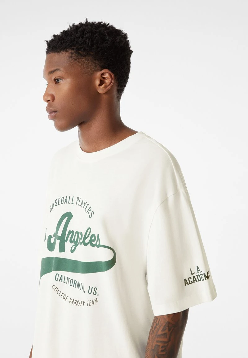 BERSHKA T-Shirt Print - Green 5 BERSHKA T-Shirt Print - Green – Bild 3