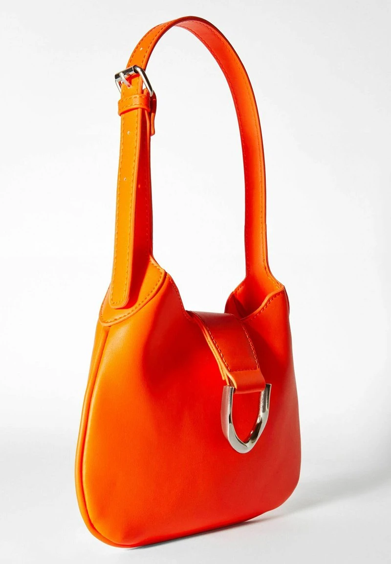BERSHKA EFFECT BUCKLE - Handtasche - Orange 7 BERSHKA EFFECT BUCKLE - Handtasche - Orange – Bild 5