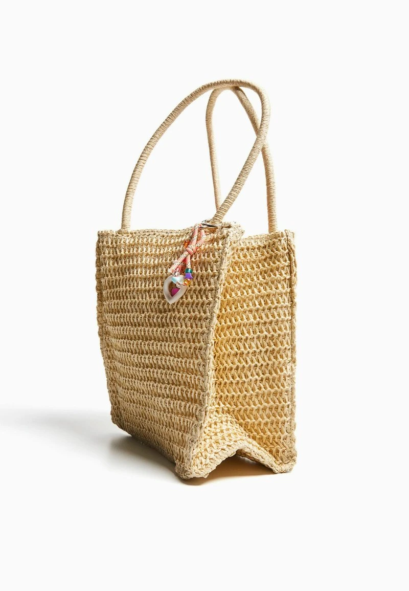 BERSHKA WITH STRAPS AND CHARMS - Handtasche - Sand 7 BERSHKA WITH STRAPS AND CHARMS - Handtasche - Sand – Bild 5