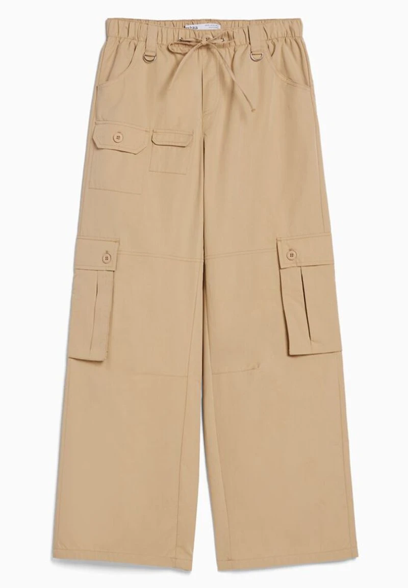 BERSHKA MULTIPOCKET WIDE LEG - Cargohose - Camel 8 BERSHKA MULTIPOCKET WIDE LEG - Cargohose - Camel – Bild 6