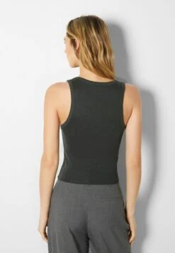 BERSHKA SLEEVELESS - Top - Dark Grey -Bershka Verkaufsgeschäft 525c88af51ff4e5abf87ccc80de21419