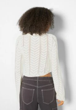 BERSHKA OPEN ROUND NECK - Strickpullover - Beige 10 BERSHKA OPEN ROUND NECK - Strickpullover - Beige -Bershka Verkaufsgeschäft 5371946eecf14bafaf22d25a554da42b