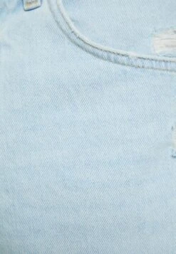 BERSHKA RIPPED - Jeans Shorts - Light Blue -Bershka Verkaufsgeschäft 53ee1a2127a24137a44579665b639fcf