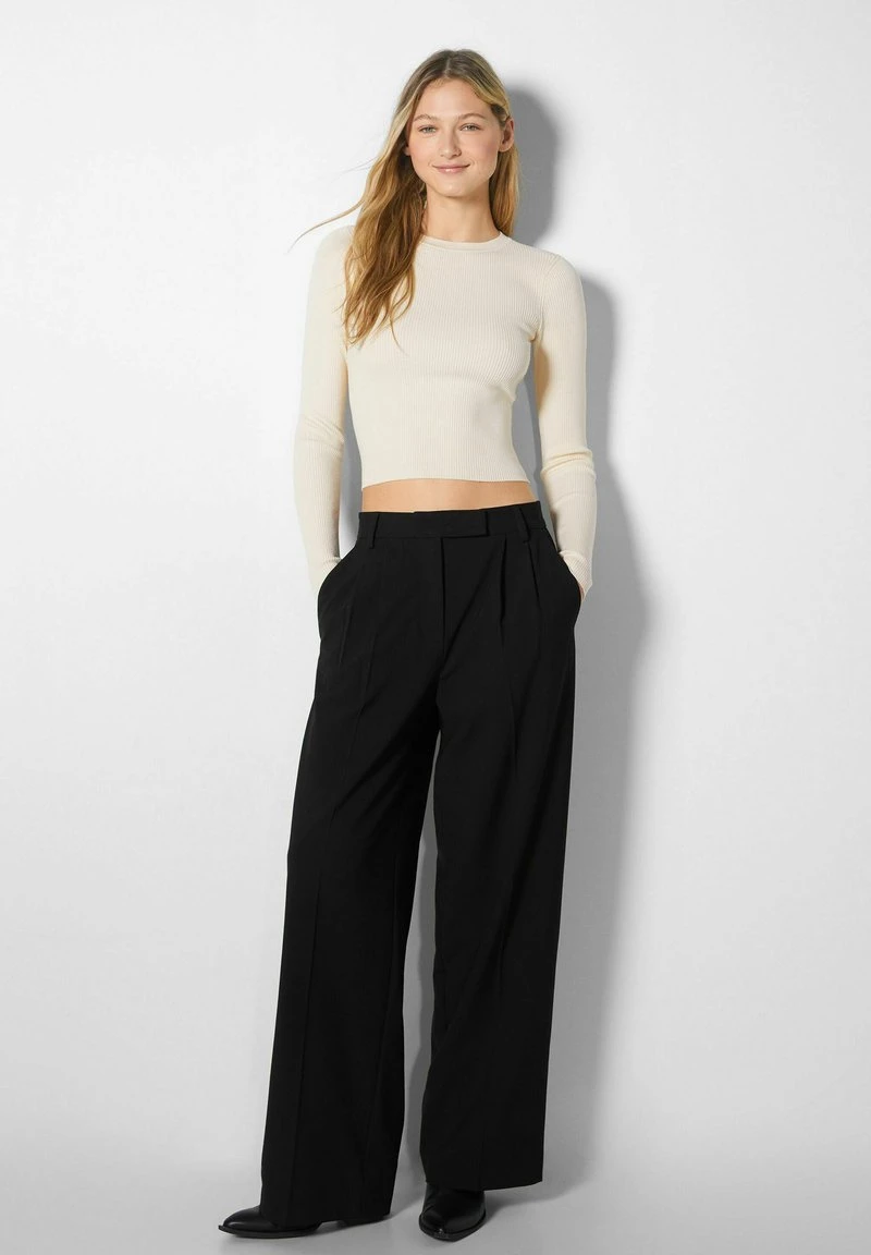 BERSHKA ROUND NECK 01785653 - Strickpullover - Offwhite 4 BERSHKA ROUND NECK 01785653 - Strickpullover - Offwhite – Bild 2