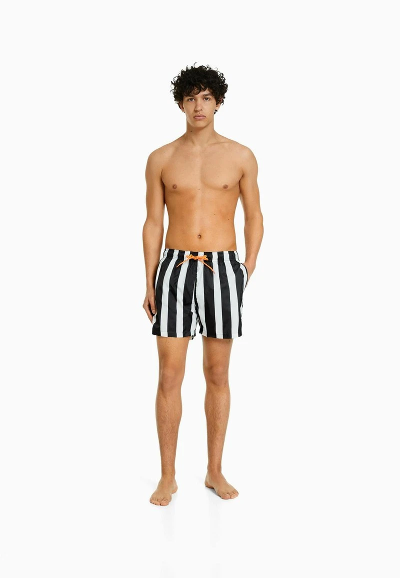 BERSHKA STRIPED - Badeshorts - Off White 4 BERSHKA STRIPED - Badeshorts - Off White – Bild 2