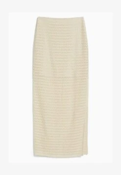 BERSHKA RUSTIC - Maxirock - Beige -Bershka Verkaufsgeschäft 586b8f06190342fb9a61667589fe1250