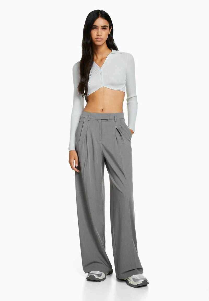 BERSHKA TAILORED - Stoffhose - Grey 4 BERSHKA TAILORED - Stoffhose - Grey – Bild 2