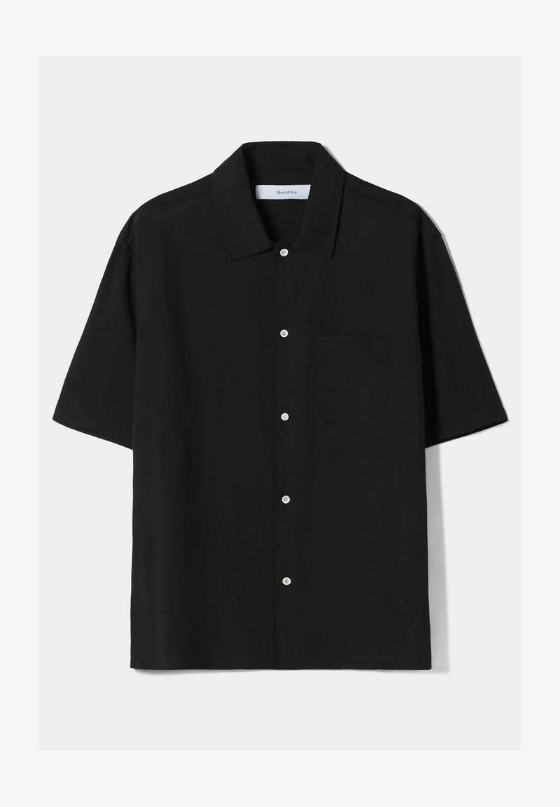 BERSHKA RELAXED FIT - Hemd - Black 7 BERSHKA RELAXED FIT - Hemd - Black – Bild 5