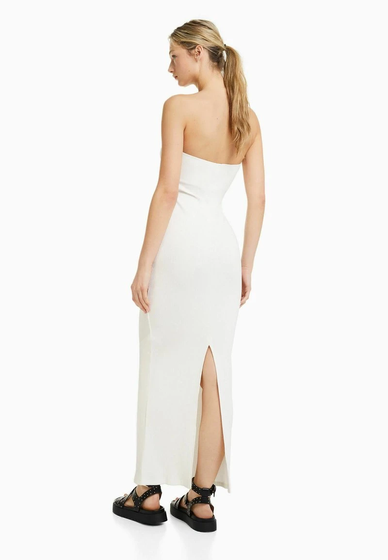 BERSHKA LONG - Maxikleid - White 4 BERSHKA LONG - Maxikleid - White – Bild 2