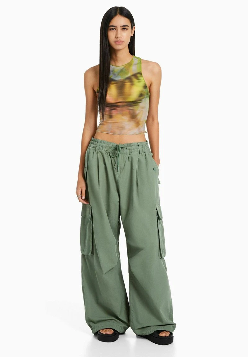 BERSHKA SLEEVELESS - Top - Khaki 4 BERSHKA SLEEVELESS - Top - Khaki – Bild 2