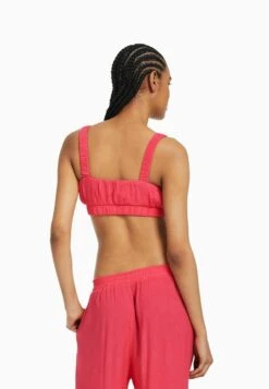 BERSHKA STRAPPY CREPE - Bralette - Bluse - Coral 10 BERSHKA STRAPPY CREPE - Bralette - Bluse - Coral -Bershka Verkaufsgeschäft 5db4e822a93544abaa602696cd3481b9