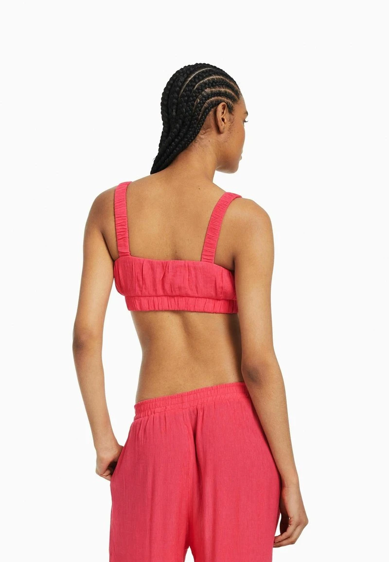 BERSHKA STRAPPY CREPE - Bralette - Bluse - Coral 5 BERSHKA STRAPPY CREPE - Bralette - Bluse - Coral – Bild 3